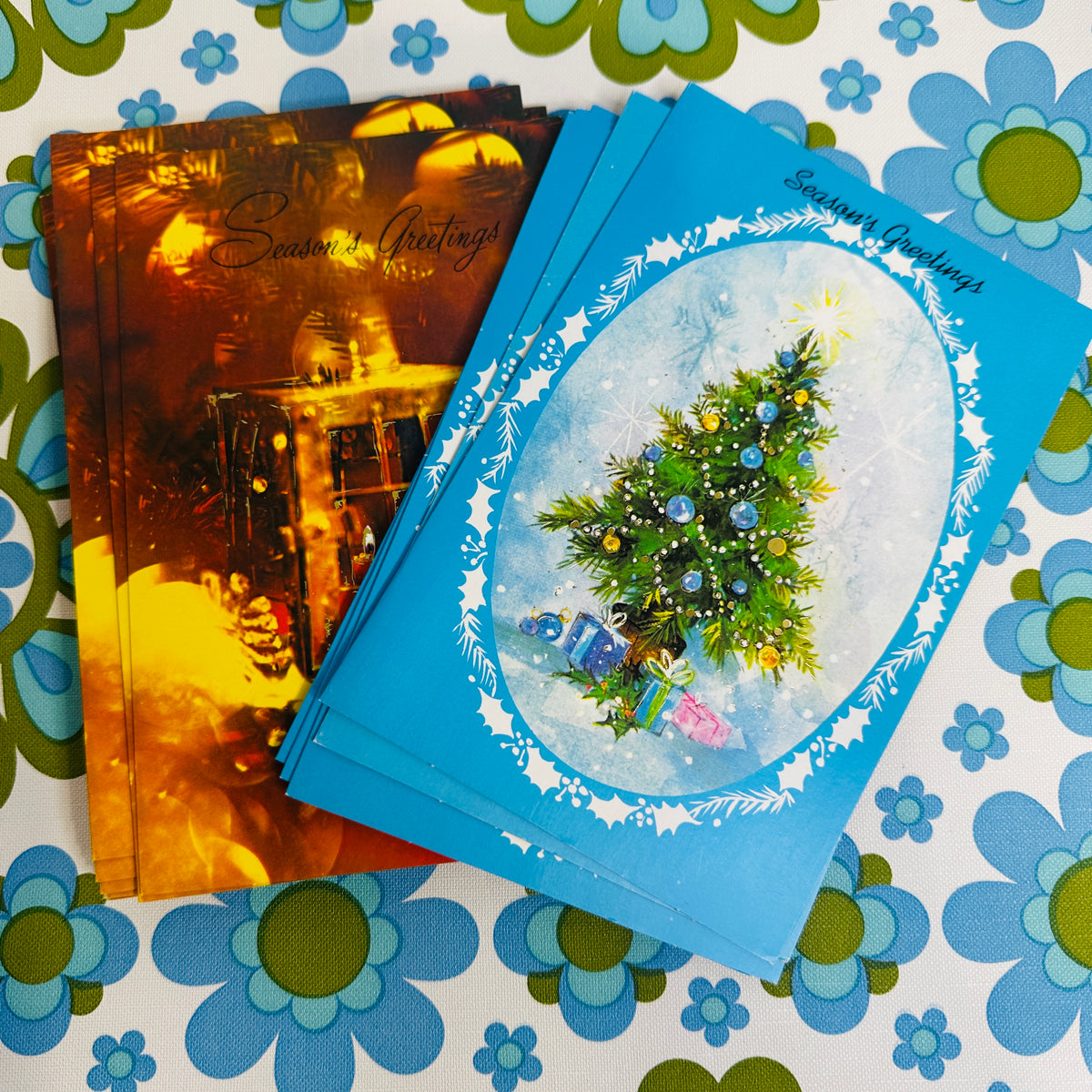 CUTE LOT ADORABLE Pack of Vintage Xmas Christmas Cards 70's Retro