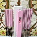 Stainless Steel Pink Cutlery Set BOXED