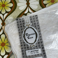 Lace Placemats UNUSED Vintage Pack 100% Cotton