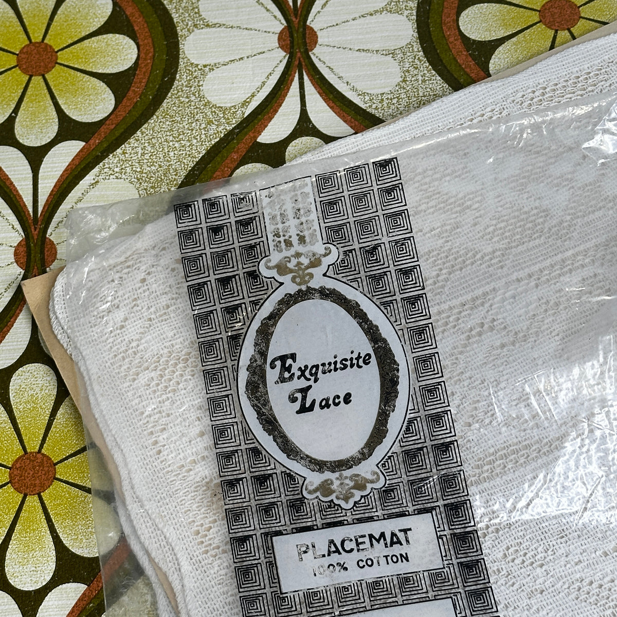 Lace Placemats UNUSED Vintage Pack 100% Cotton