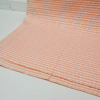 260cms Apricot & White Stripes Fabric Waffle