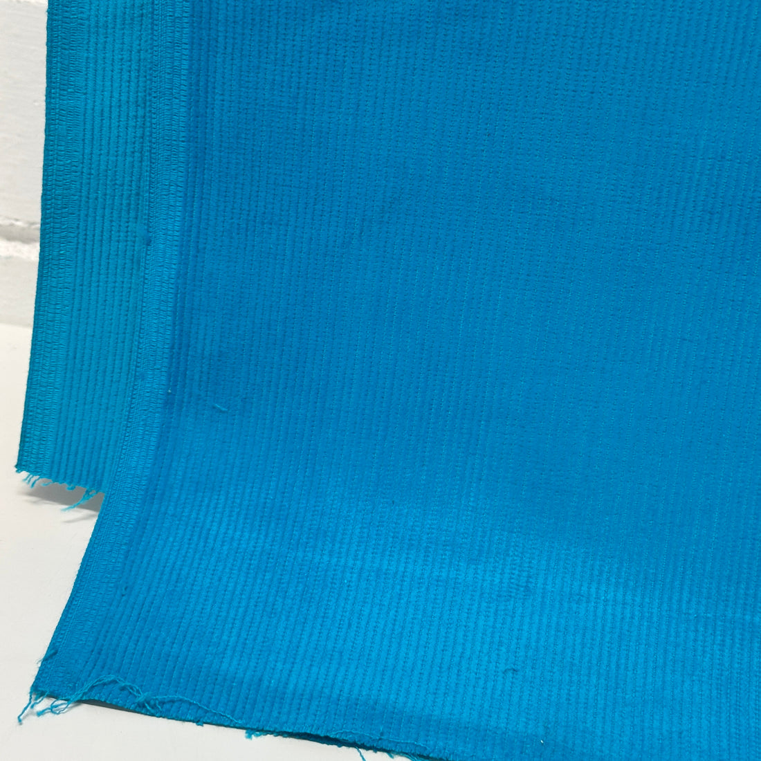 180cms Bright Blue Cord Cotton Fabric