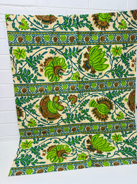 150cms Retro Green Curtain Upholstery Fabric