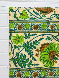 150cms Retro Green Curtain Upholstery Fabric