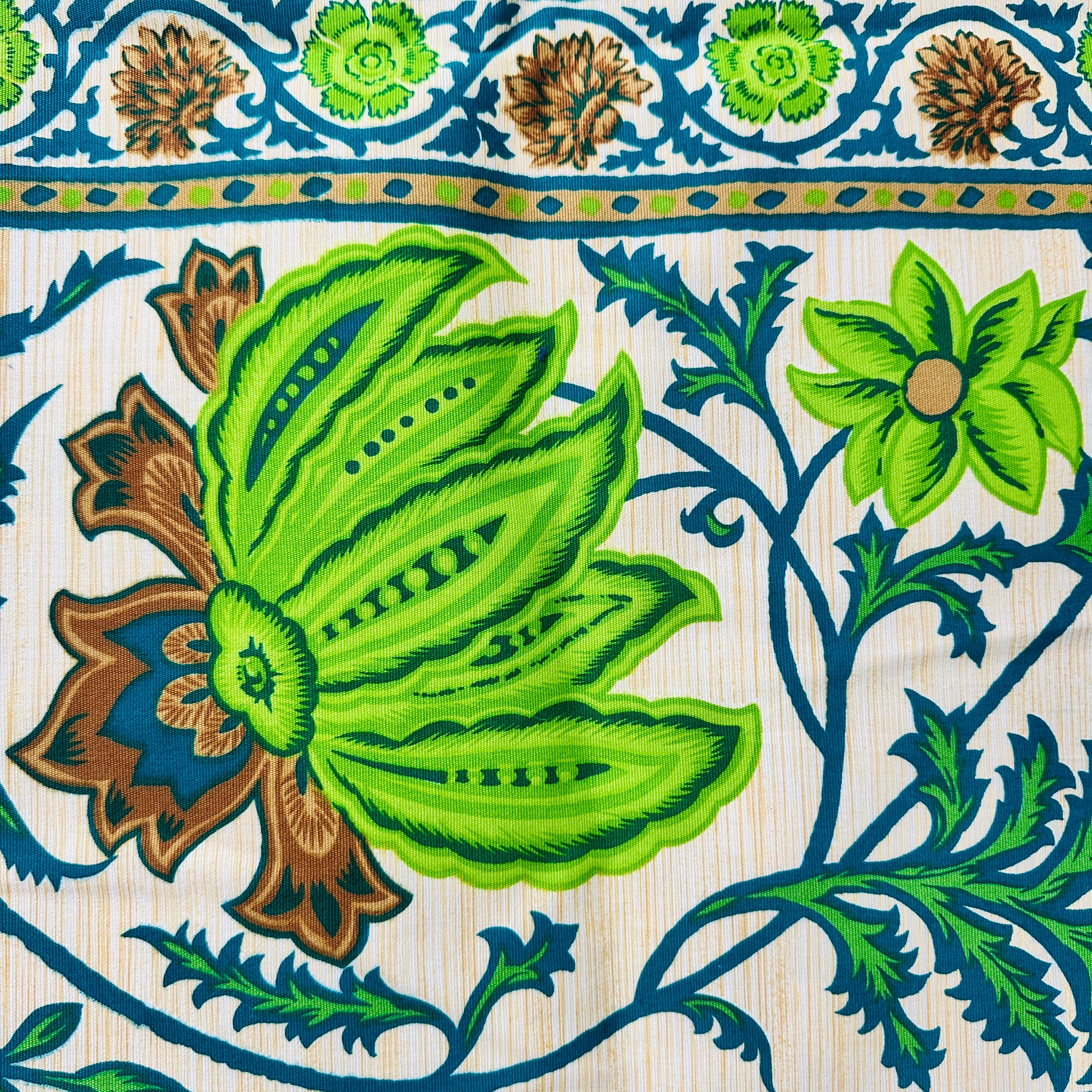 150cms Retro Green Curtain Upholstery Fabric