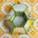 Vintage Handmade Floral Card Box | Sewing Storage