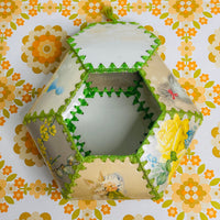 Vintage Handmade Floral Card Box | Sewing Storage
