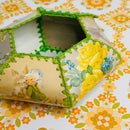Vintage Handmade Floral Card Box | Sewing Storage