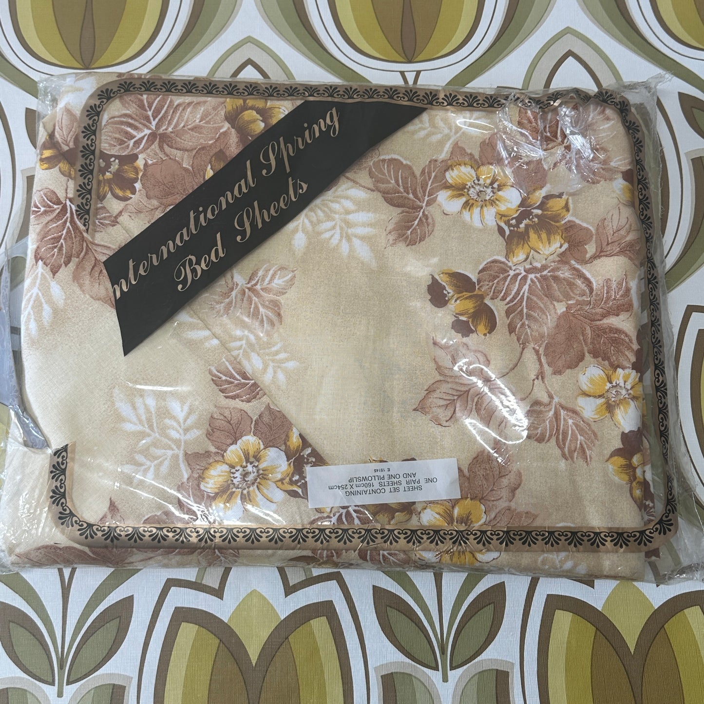 Vintage Bed Sheets Retro Bedding & Pillow Case