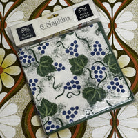 Vintage Poole Pottery Cotton Napkins | Set of 6