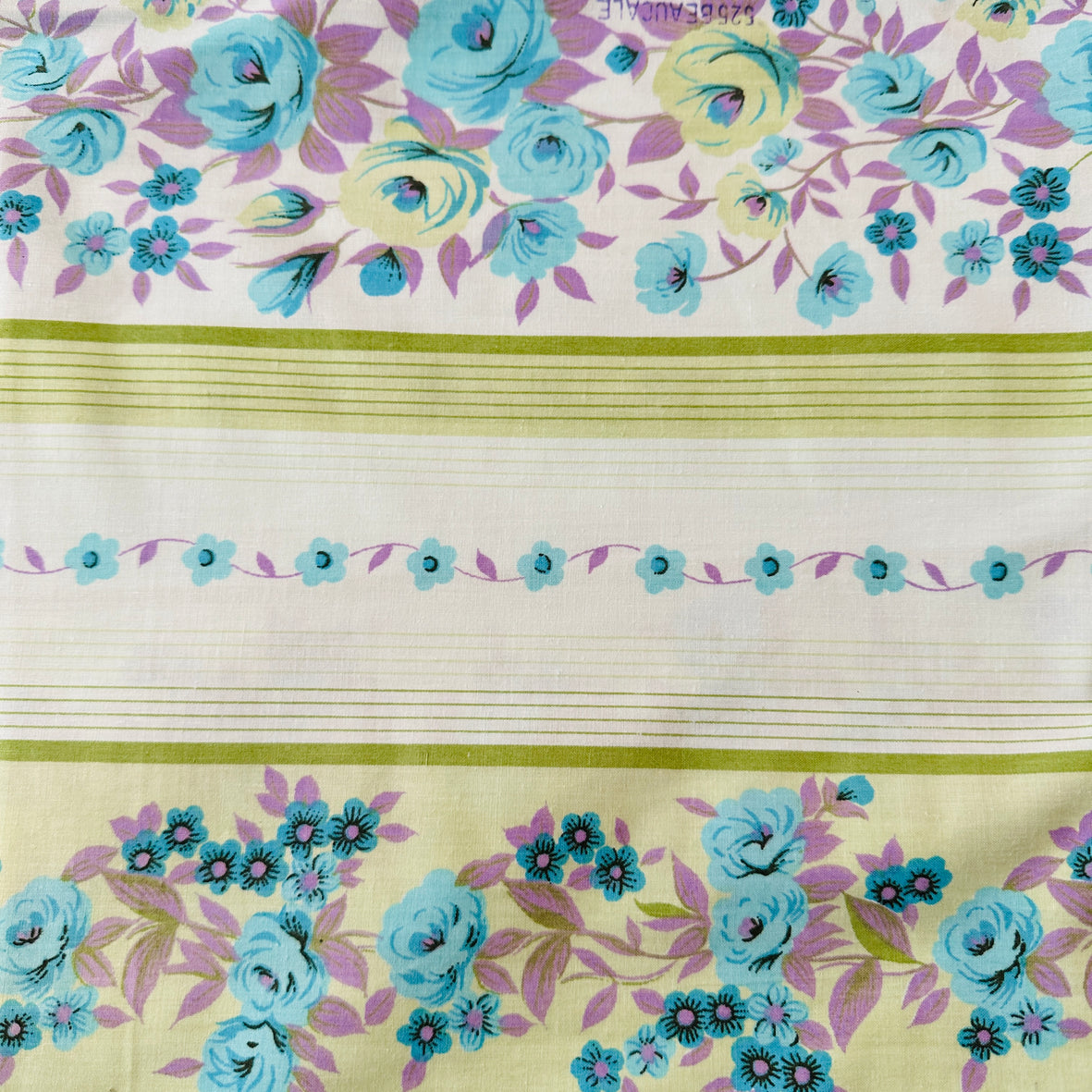 UNUSED Vintage Cotton Sheet Fabric