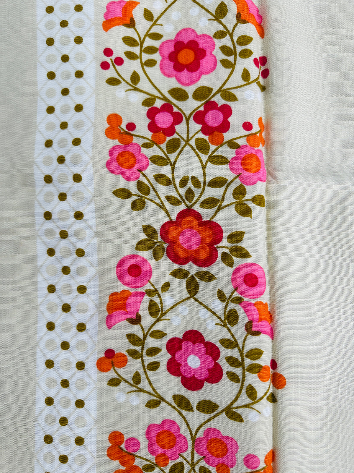 Vintage Floral Tablecloth | Retro Caravan & Camping Decor