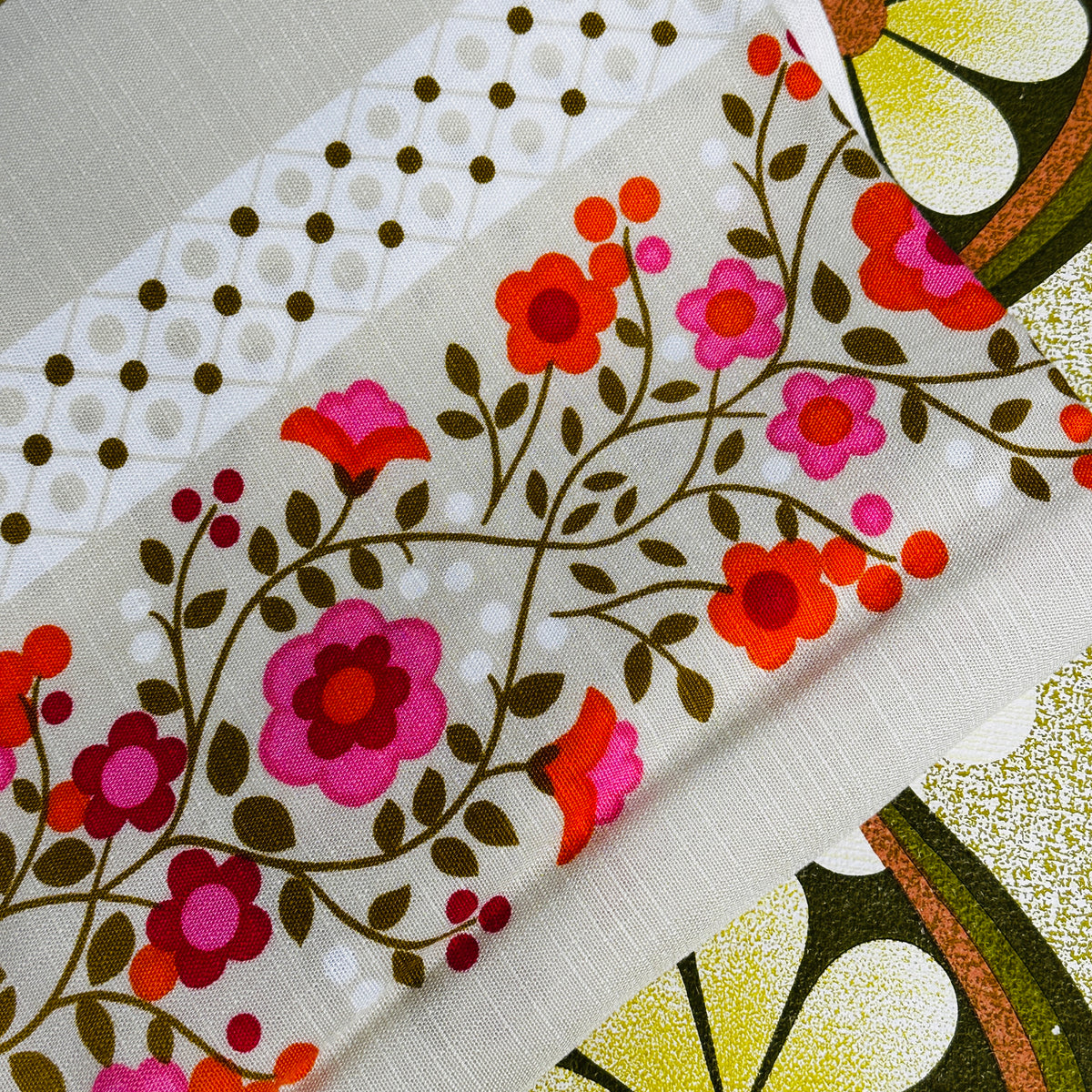 Vintage Floral Tablecloth | Retro Caravan & Camping Decor