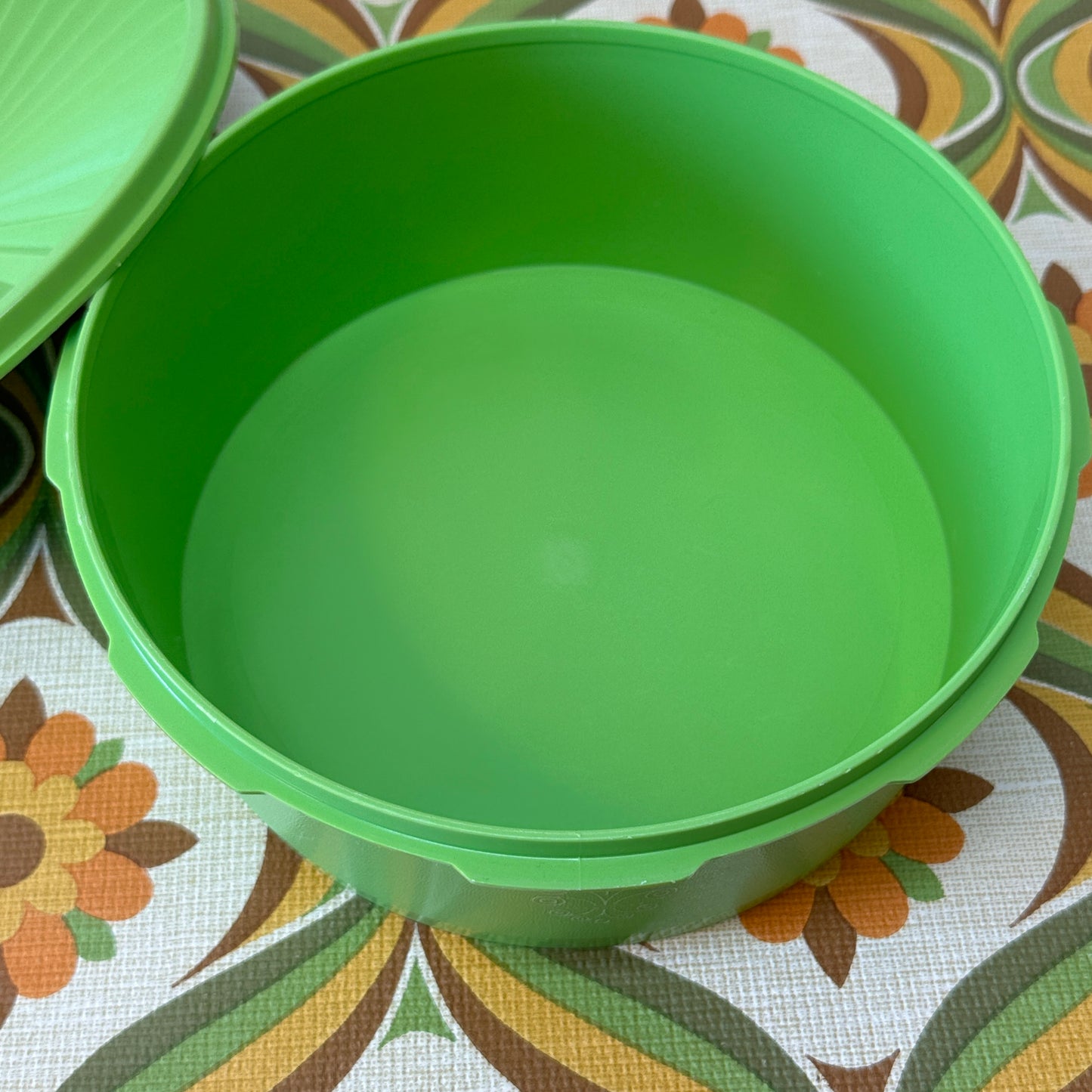 Large Green RETRO Tupperware