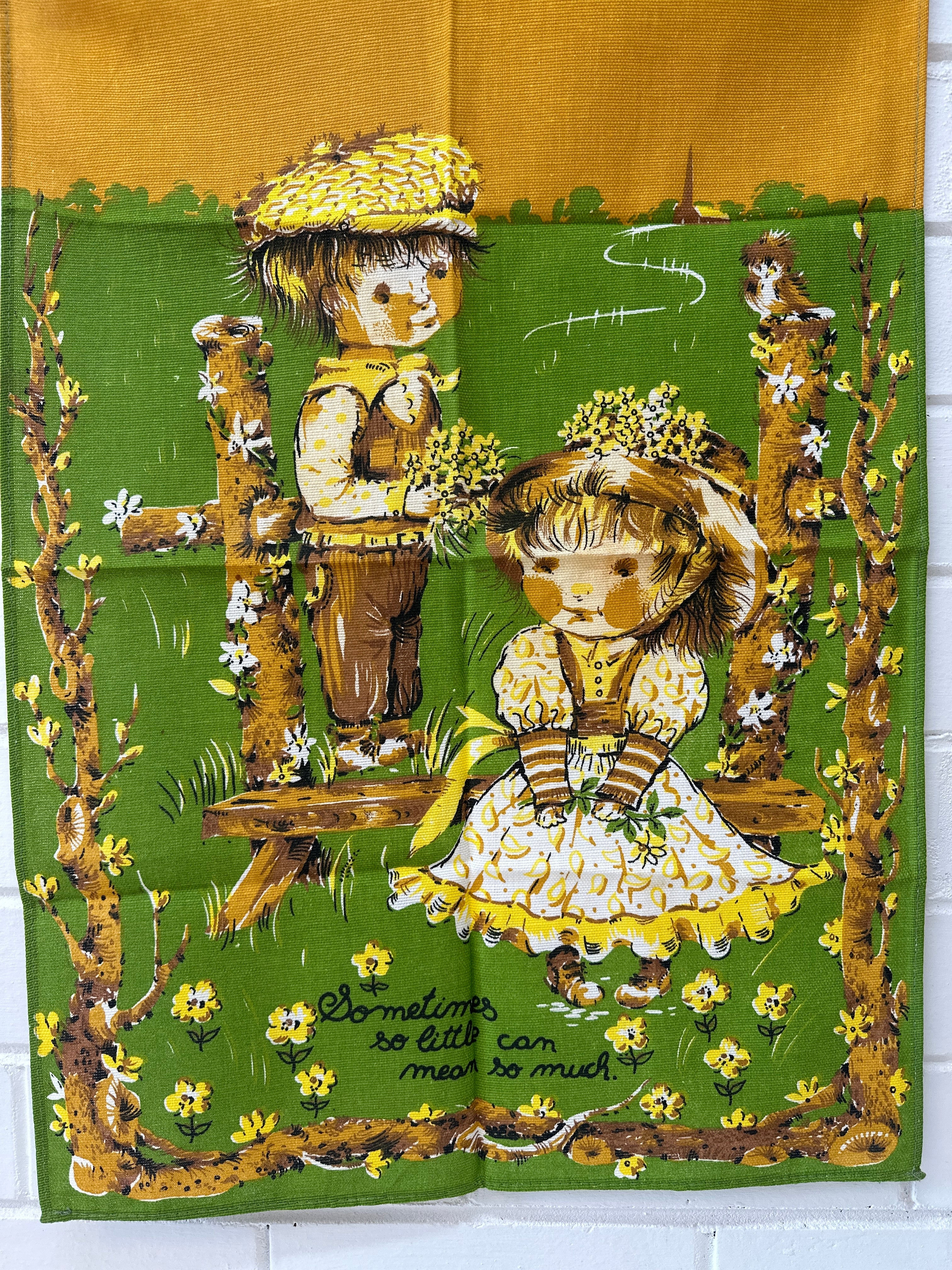 Vintage Trevor Raynor Tea Towel UNUSED