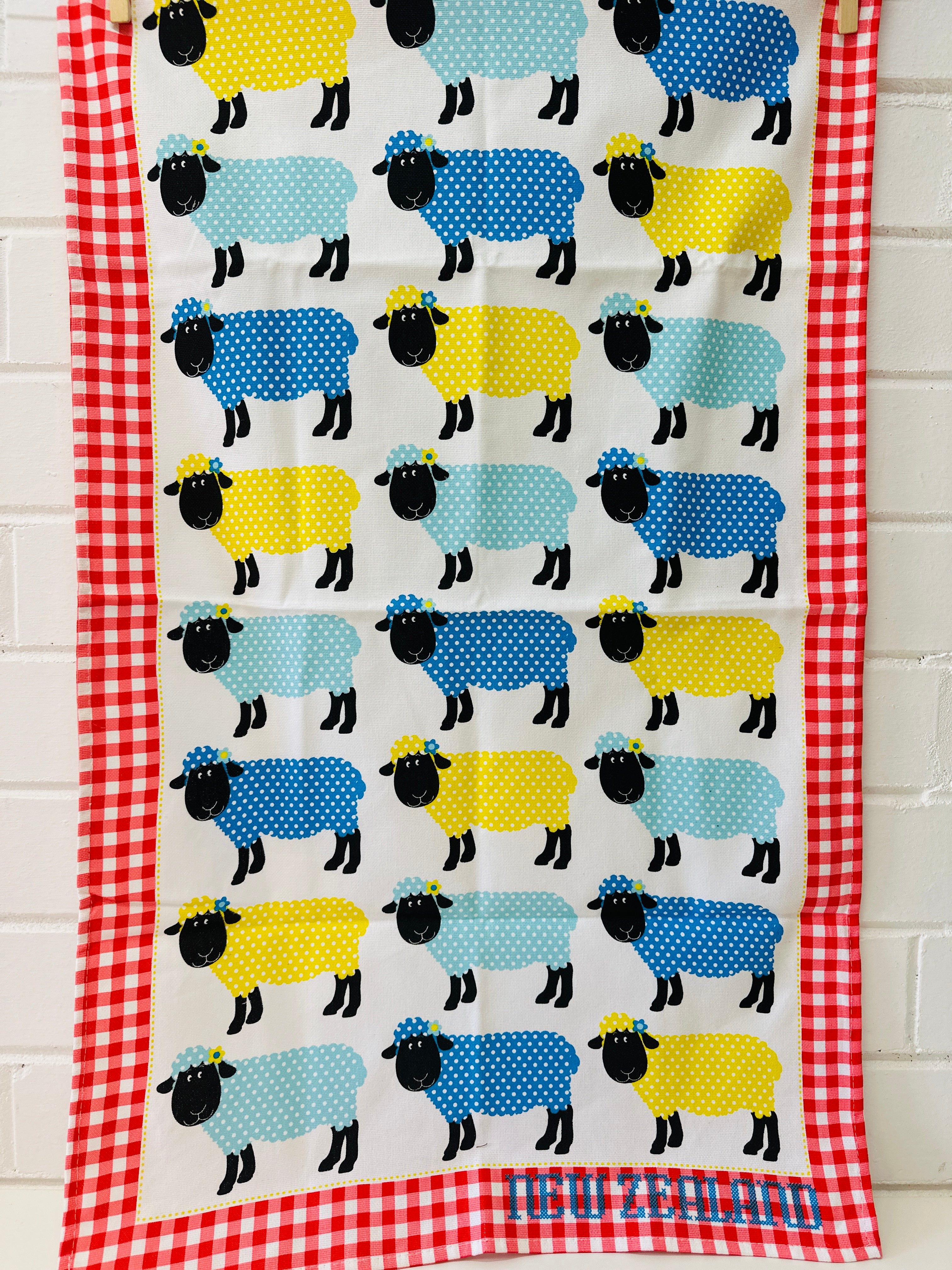 Cute Unused New Zealand Cotton Tea Towel