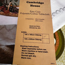 Made in Italy | Vintage House Tablecloth | White Embroidered Design