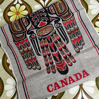 Vintage Canada Linen Tea Towel | Eagle Design