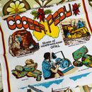 Vintage Coober Pedy Tea Towel | Australian Opal Mining