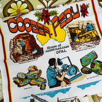 Vintage Coober Pedy Tea Towel | Australian Opal Mining