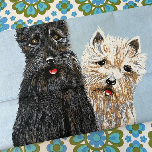Made in UK Dogs Cotton Tea Towel