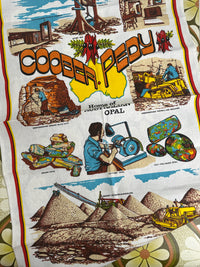 Vintage Coober Pedy Tea Towel | Australian Opal Mining