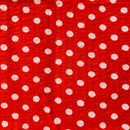 160cms Red & White Polka Dot Fabric