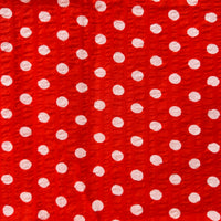 160cms Red & White Polka Dot Fabric