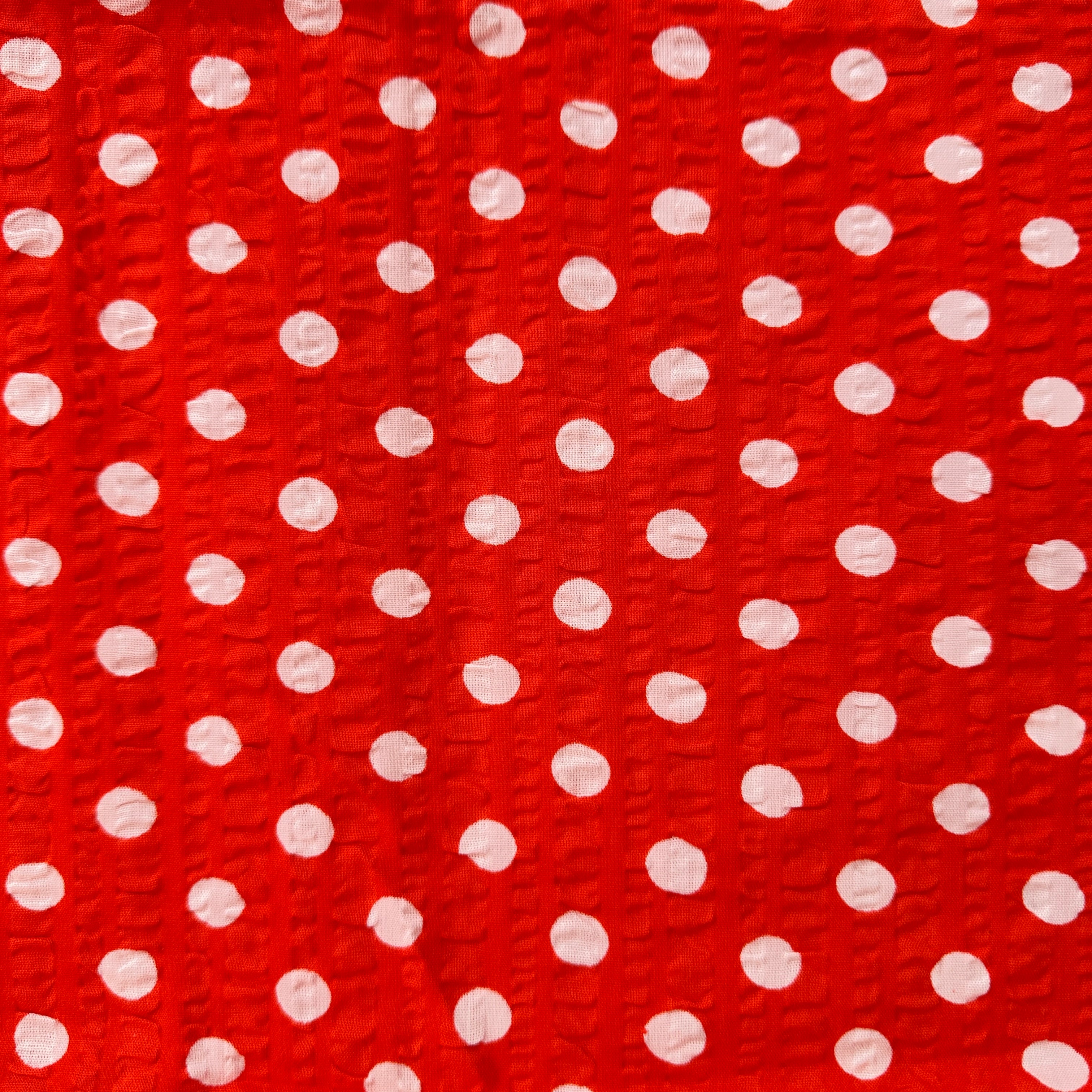 160cms Red & White Polka Dot Fabric