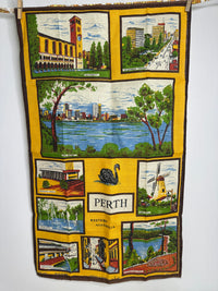 Vintage Perth Tea Towel | Western Australia | Australiana