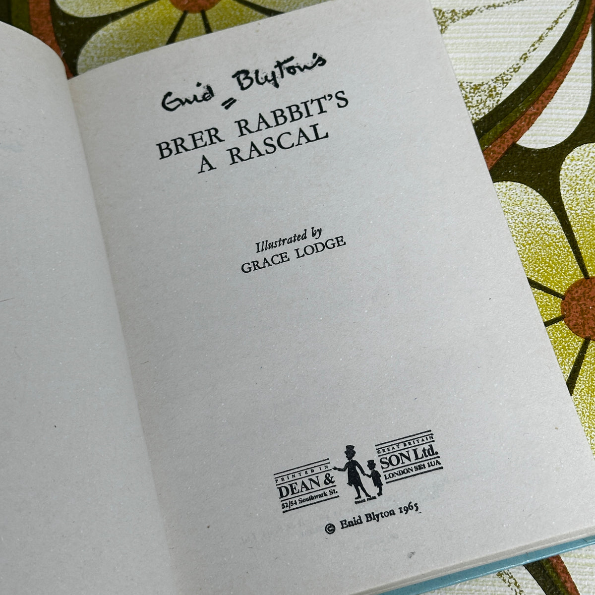 Vintage Enid Blyton Brer Rabbit’s a Rascal Book | 1963