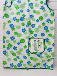 Vintage Apron W Tags Flower Power