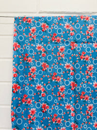 250cms Adorable Blue Floral Fabric