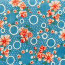 250cms Adorable Blue Floral Fabric