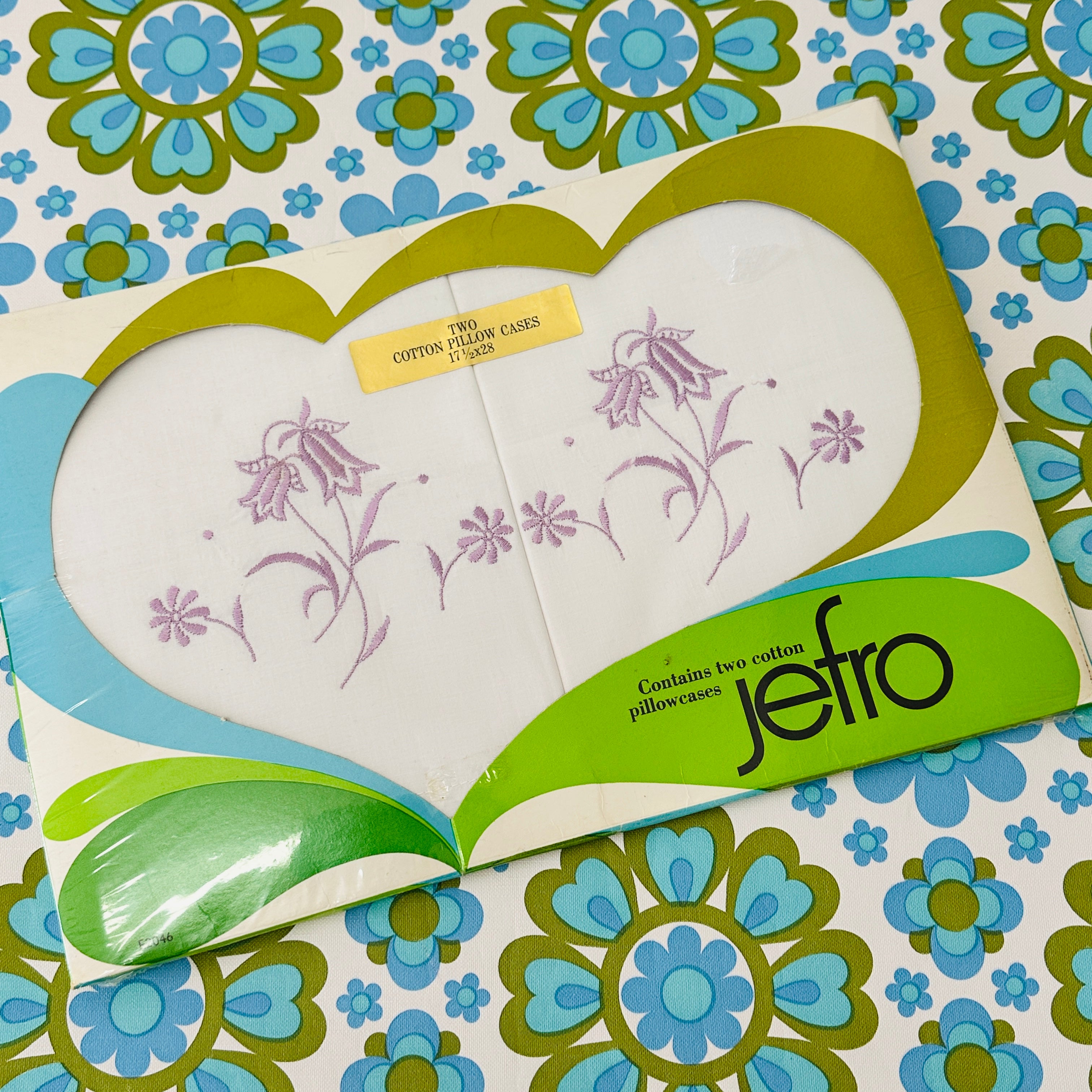Retro Jefro Cotton Pillow Cases Embroidered