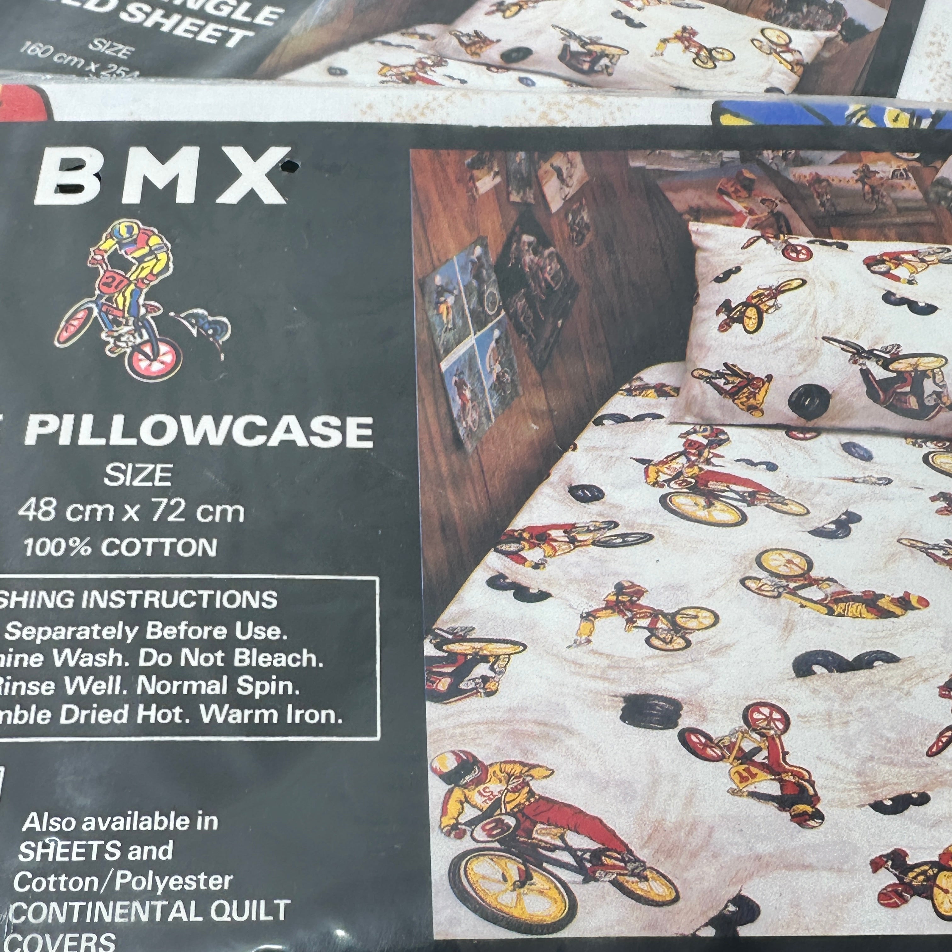 Vintage UNUSED BMX Sheet Set COTTON
