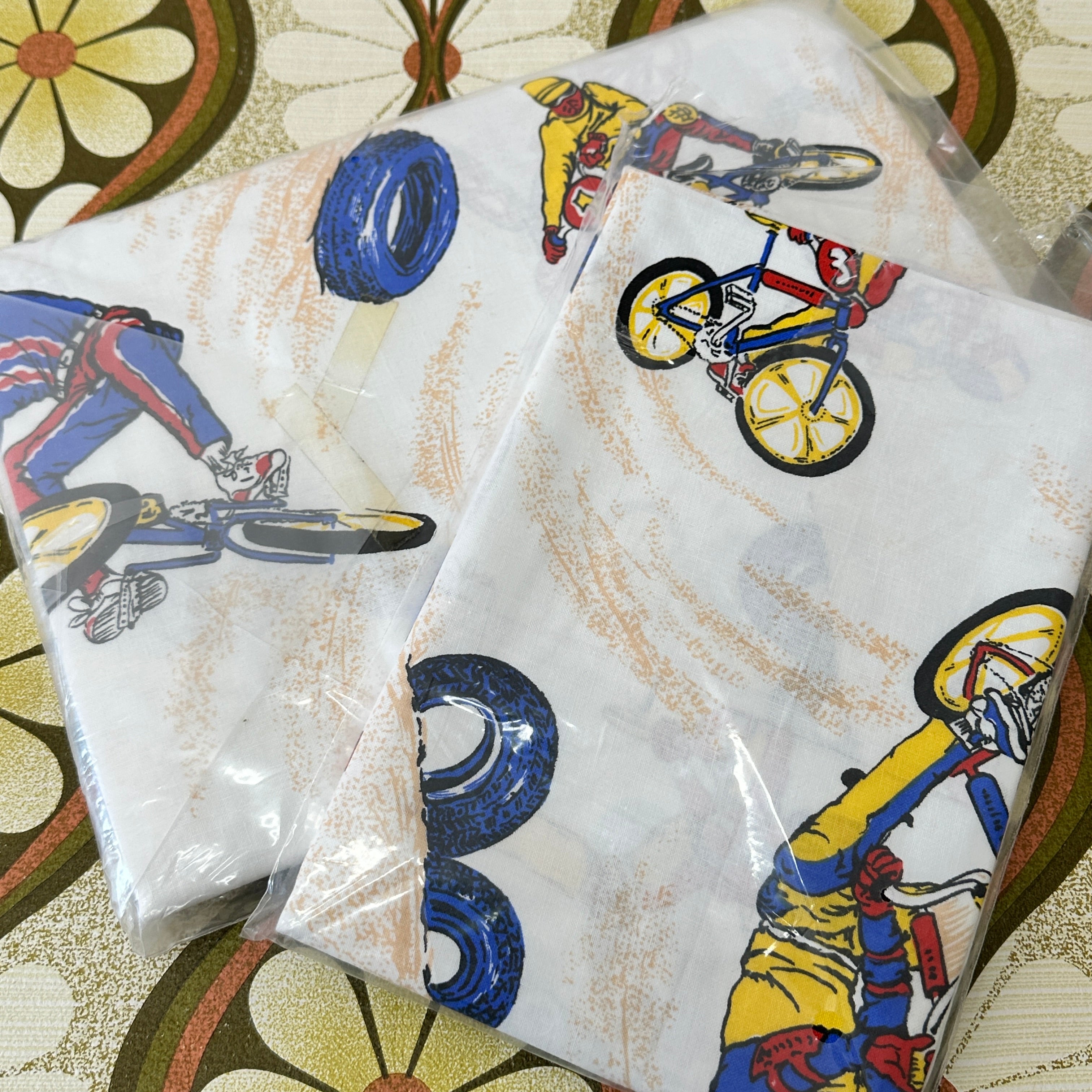 Vintage UNUSED BMX Sheet Set COTTON