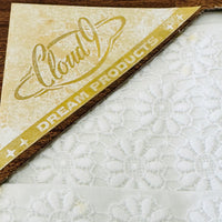 Bright White Vintage Sheet Set EMBROIDERED