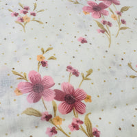 Vintage UNUSED Floral CAMEO Sheet Set COTTON