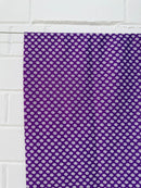 140cms Retro Purple Polka Dot Fabric