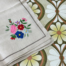 Beautiful Vintage Embroidered Tablecloth