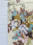 290cms Vintage Polished Cotton Floral Fabric
