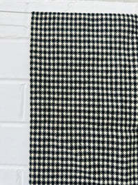 180cms Vintage Wool Houndstooth Fabric