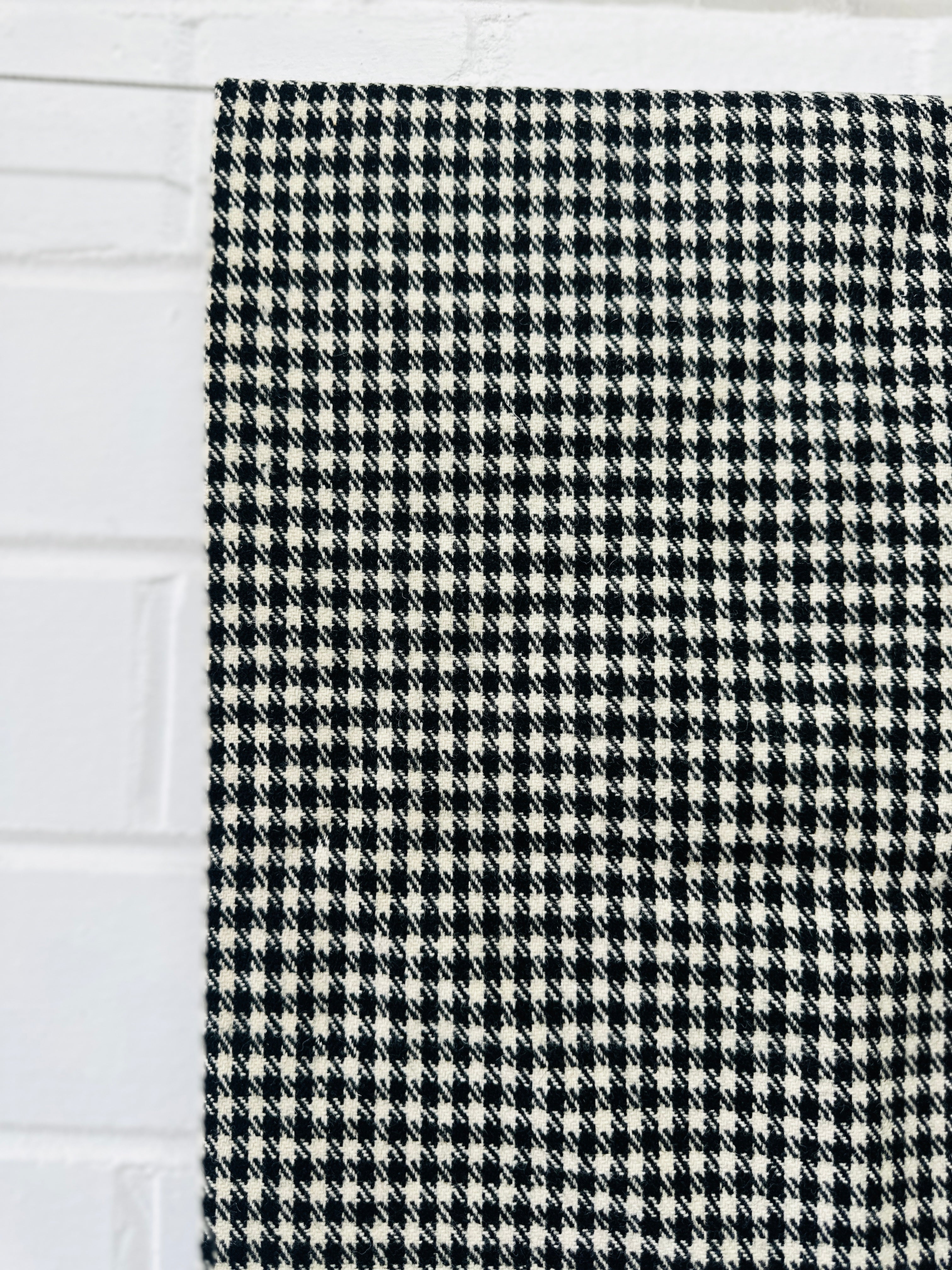 180cms Vintage Wool Houndstooth Fabric