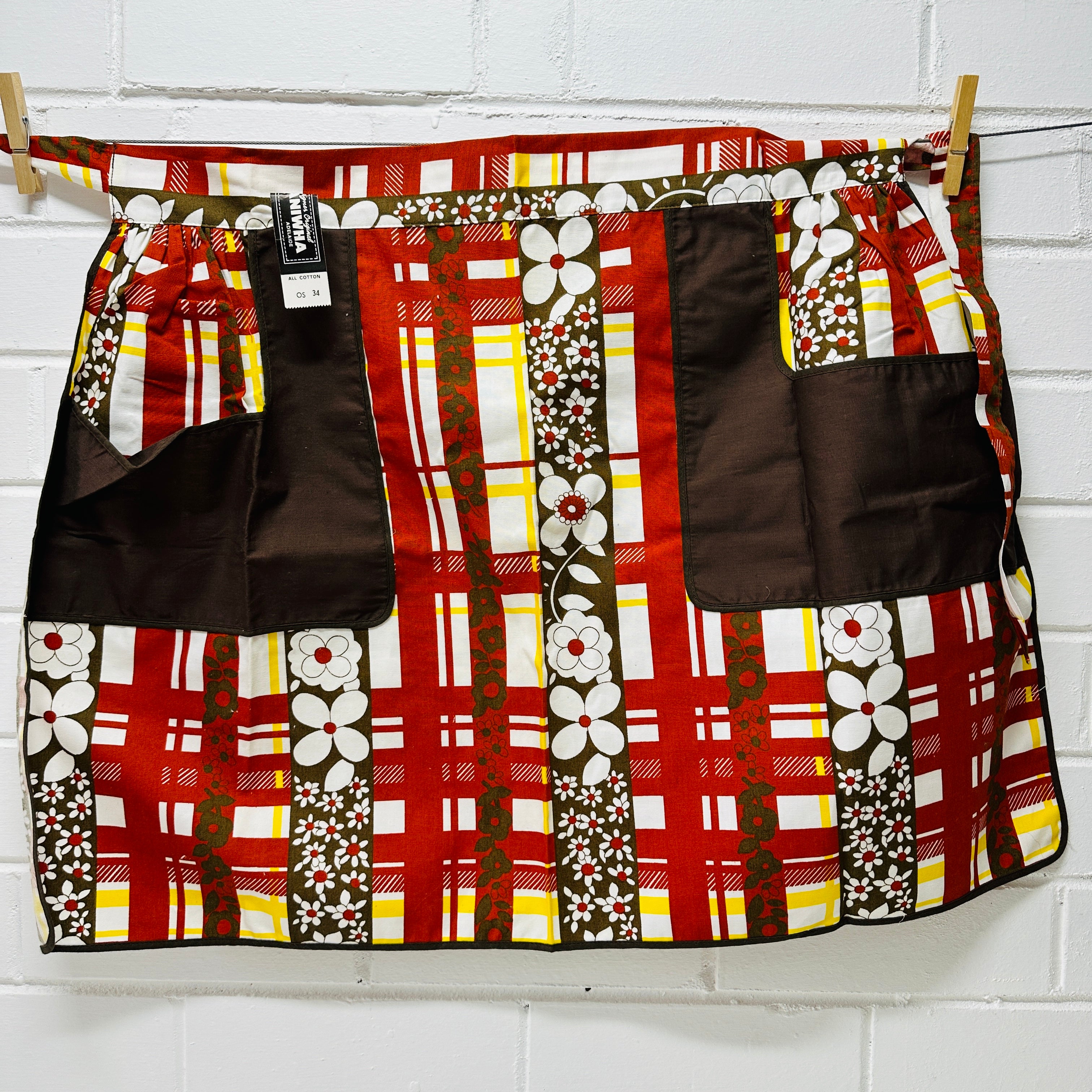 Vintage New Tags Cotton Apron Taniwha Adelaide