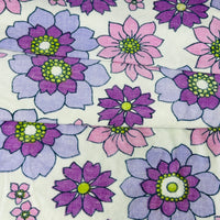 240cms Funky Fab Vintage Brushed Cotton Sheet Purple
