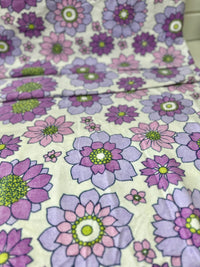 240cms Funky Fab Vintage Brushed Cotton Sheet Purple