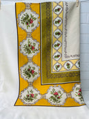 Crisp Unwashed Vintage Tablecloth