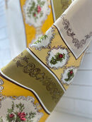 Crisp Unwashed Vintage Tablecloth