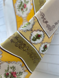 Crisp Unwashed Vintage Tablecloth